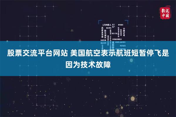 股票交流平台网站 美国航空表示航班短暂停飞是因为技术故障